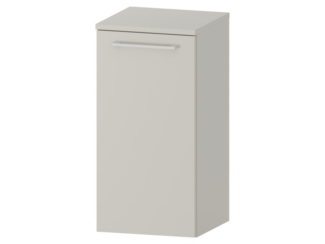 Słupek Łazienkowy RON 35 cm DD Lewy - Kaszmir Mat - Uchwyty Białe Matowe