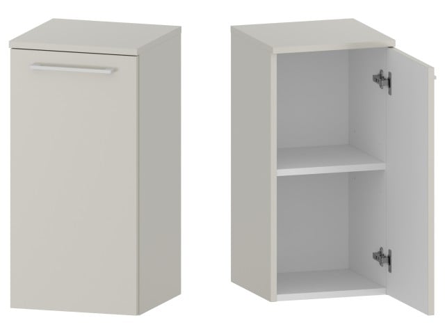 Słupek Łazienkowy RON 35 cm DD Prawy - Kaszmir Mat - Uchwyty Białe Matowe Słupek Łazienkowy RON 35 cm DD Prawy - Kaszmir Mat - Uchwyty Białe Matowe