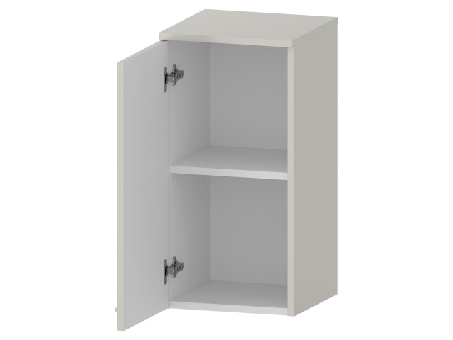 Słupek Łazienkowy RON 35 cm DW Lewy - Kaszmir Mat - Uchwyty Białe Matowe