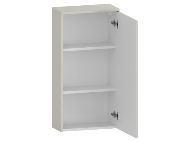 Szafka nad Pralkę RON 45 cm D90 Prawa - Kaszmir Mat - Uchwyty Białe Matowe