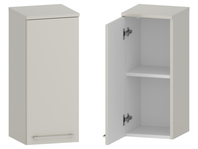 Słupek Łazienkowy RON 30 cm DW Lewy - Kaszmir Mat - Uchwyty Chromowane