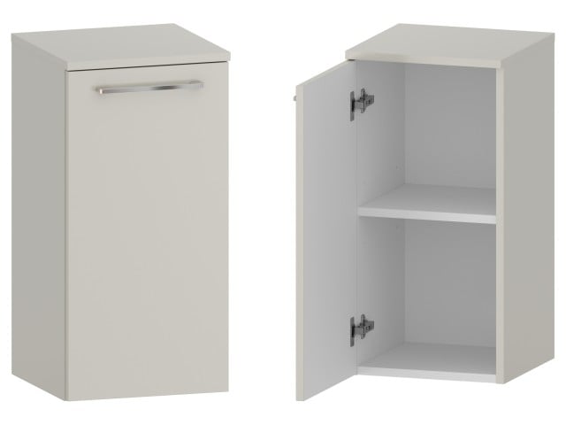 Słupek Łazienkowy RON 35 cm DD Lewy - Kaszmir Mat - Uchwyty Chromowane