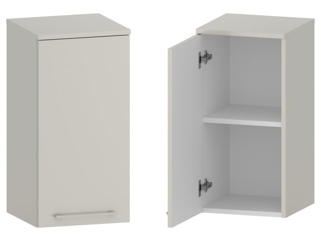 Słupek Łazienkowy RON 35 cm DW Lewy - Kaszmir Mat - Uchwyty Chromowane