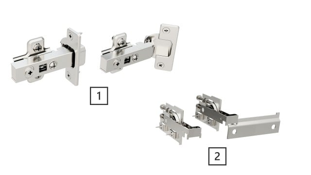 Słupek Łazienkowy RON 35 cm 2D Prawy - Kaszmir Mat - Uchwyty Chromowane