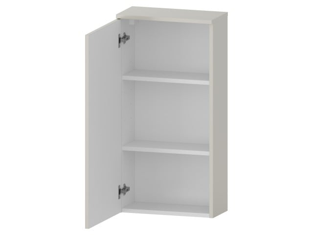 Szafka nad Pralkę RON 45 cm D90 Lewa - Kaszmir Mat - Uchwyty Chromowane