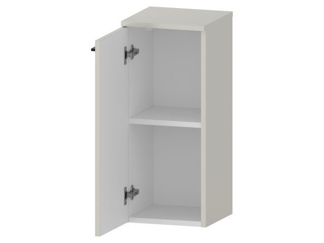 Słupek Łazienkowy RON 30 cm DD Lewy - Kaszmir Mat - Uchwyty Czarne Matowe