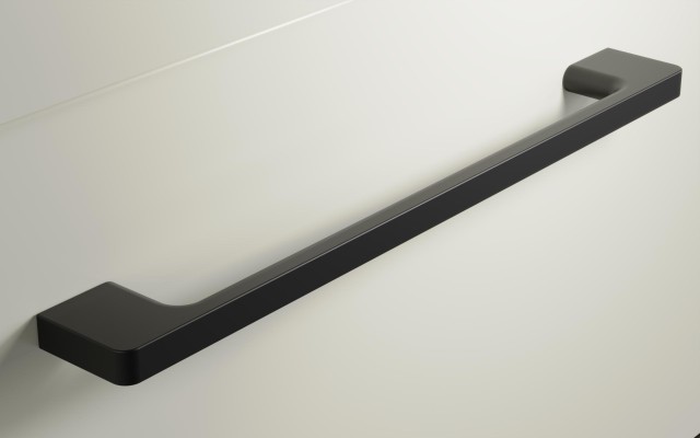 Słupek Łazienkowy RON 30 cm DD Lewy - Kaszmir Mat - Uchwyty Czarne Matowe