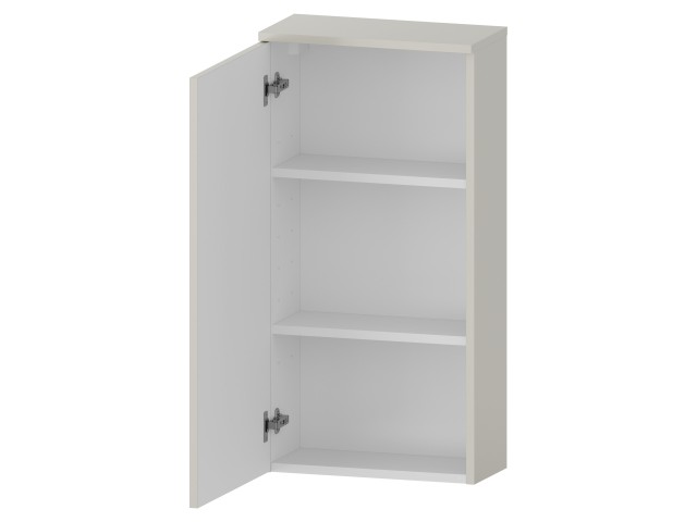 Szafka nad Pralkę RON 45 cm D90 Lewa - Kaszmir Mat - Uchwyty Czarne Matowe