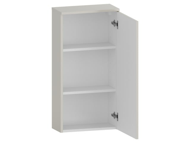 Szafka nad Pralkę RON 45 cm D90 Prawa - Kaszmir Mat - Uchwyty Czarne Matowe