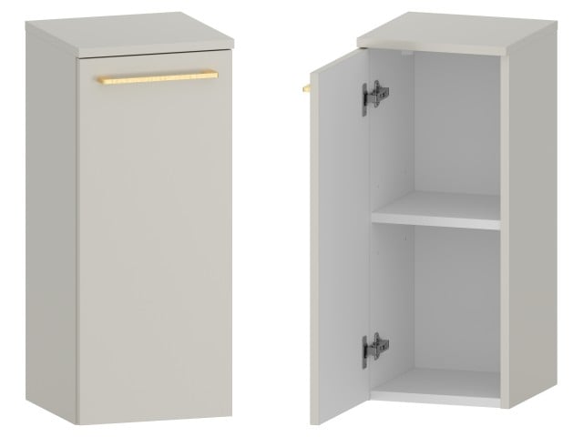 Słupek Łazienkowy RON 30 cm DD Lewy - Kaszmir Mat - Uchwyty Złote Szczotkowane