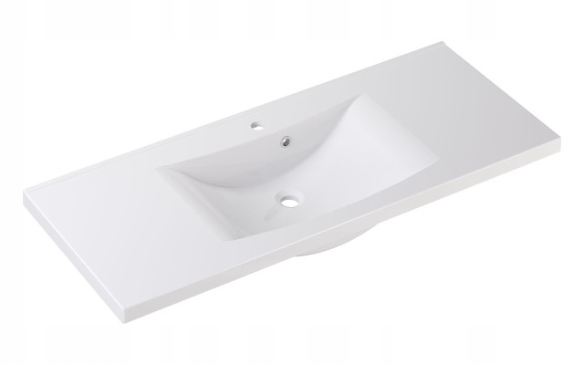 Szafka z Umywalką LOGHOS 120 cm Biały Mat KOSZ CARGO Furni