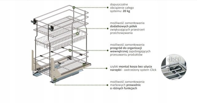 Szafka z Umywalką LOGHOS 120 cm Biały Mat KOSZ CARGO Furni