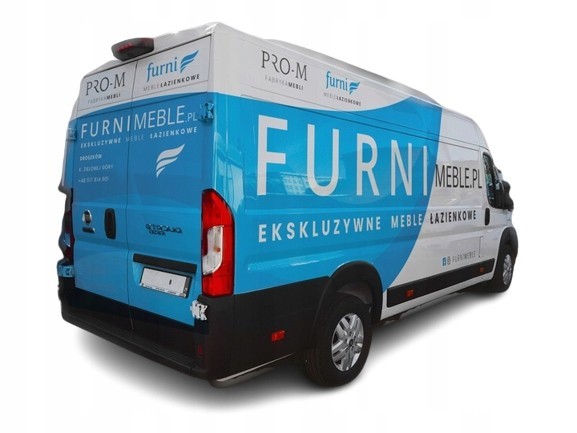 Szafka z Umywalką LOGHOS 120 cm DUO Czarny Mat Ryflowana Furni