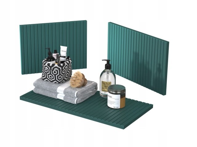 Szafka z Umywalką LOGHOS 90 cm Petrol Mat KOSZ CARGO Furni