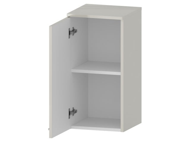 Słupek Łazienkowy RON 35 cm DW Lewy - Kaszmir Wysoki Połysk - Uchwyty Chromowane